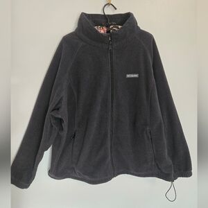 Columbia Women's Plus Size 3X Black Crew Neck Altheisure Sweater Jacket